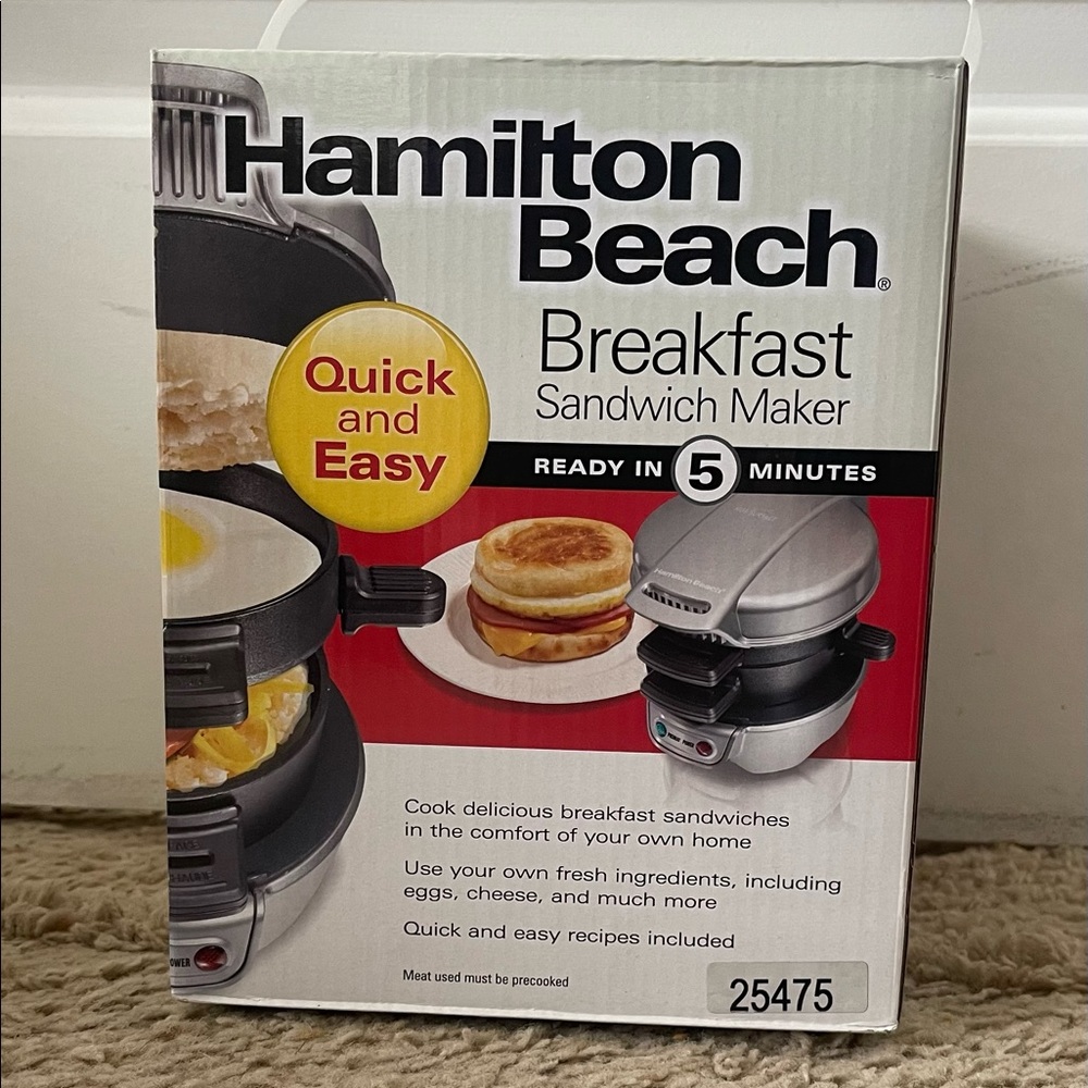 Hamilton Beach breakfast sandwich maker